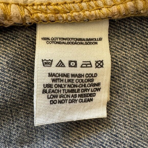 Free People Distressed Washed Blue Embroidered Lace Hem Jean Mini Shorts Size 29 - Picture 11 of 14